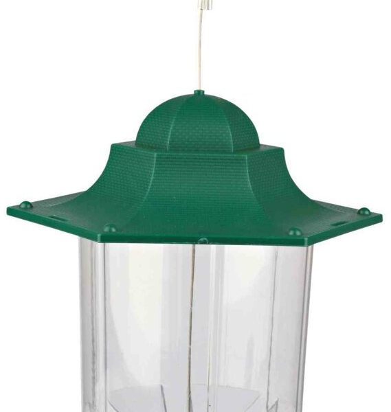 Venkovní zahradní plastové krmítko LUCERNA 1,4 l/22 cm