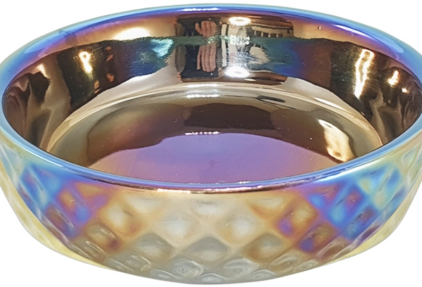 Nobby keramická miska Gold Rainbow 14x4cm 250ml zlatá