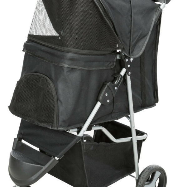 Kočárek s funkcí rychlého skládání 47x100x80cm, do 11kg, černý