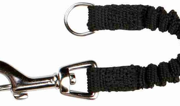 Tlumič tahu, nylonové vodítko s gumou 16 cm/ černé