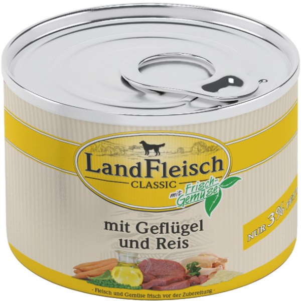 Landfleisch Dog Classic drůbeží s rýží, dietní