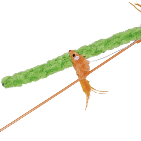 Nobby hračka pro kočky udice s plyšovým páskem 45/37 cm