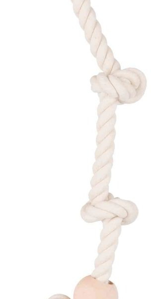 Závěsné bavlněné lano se 3 uzly 60cm/23mm