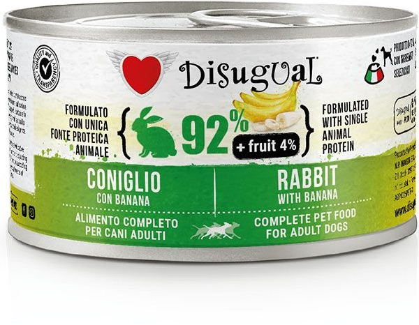 Disugual Fruit Dog Single Protein Králík s banánem konzerva