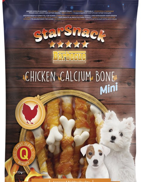 Nobby StarSnack BBQ Mini kalciová kostička s kuřetem