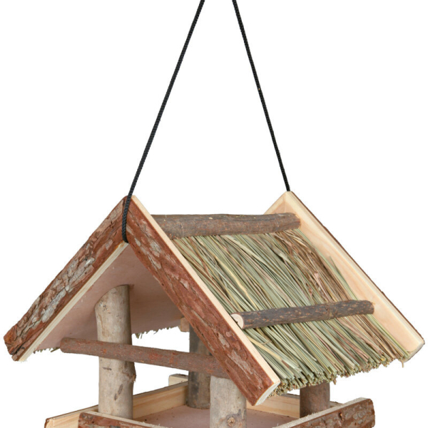 Natural Living krmítko závěsné se střechou z trávy 25x25x25c