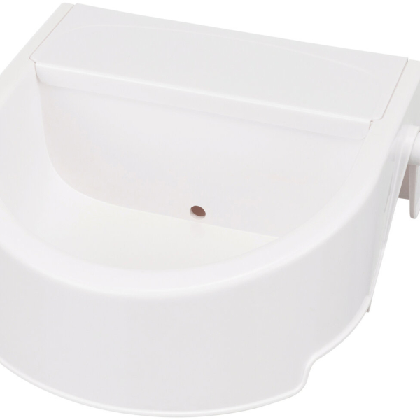 Automatické venkovní pítko na vodu, 1,5l/ 24 x 10 x 23 cm, bílá