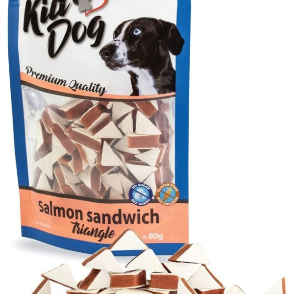 KIDDOG lososové sendvičové trojúhelníčky 80 g