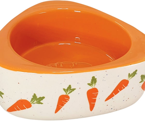 Nobby keramická miska pro hlodavce mrkvičky 19 x 3,5 cm 350ml