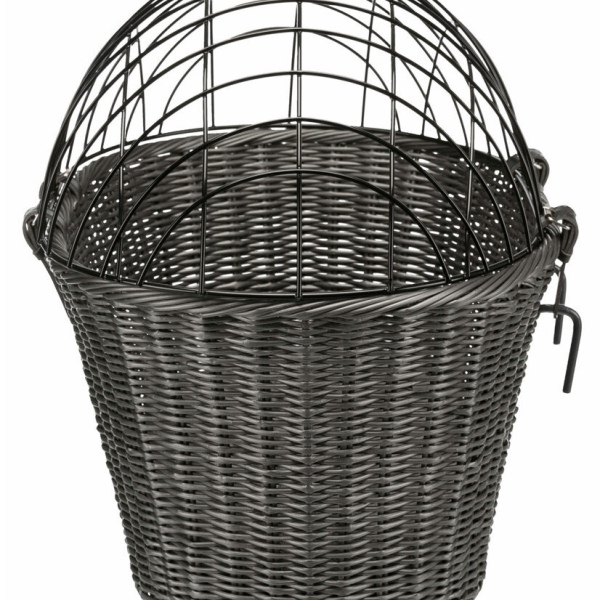 Transportní košík na řidítka, 44 x 34  x 41cm, antracit (max. 5kg)
