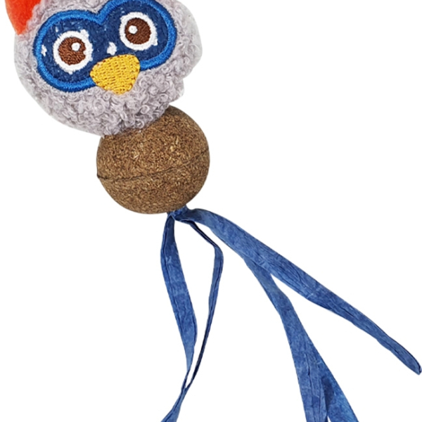Nobby hračka pro kočky Sova s lisovaným Catnipem 15 cm