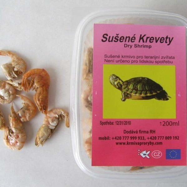 KREVETY, sušené v krabičce 200 ml