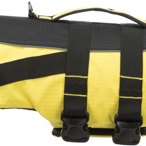 Life Vest plavací vesta pro psa M 45 cm: 45-72 cm, do 30kg žluto/černá