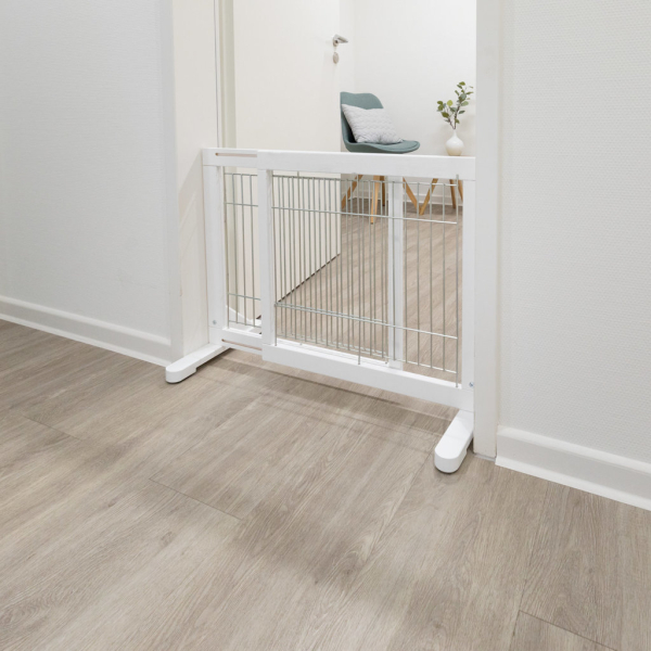 Posuvná bariéra pro psy 65-108 x 61 x 31 bílá