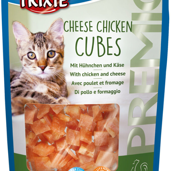Premio CHEESE CHICKEN CUBES - kuřecí kostičky se sýrem 50 g