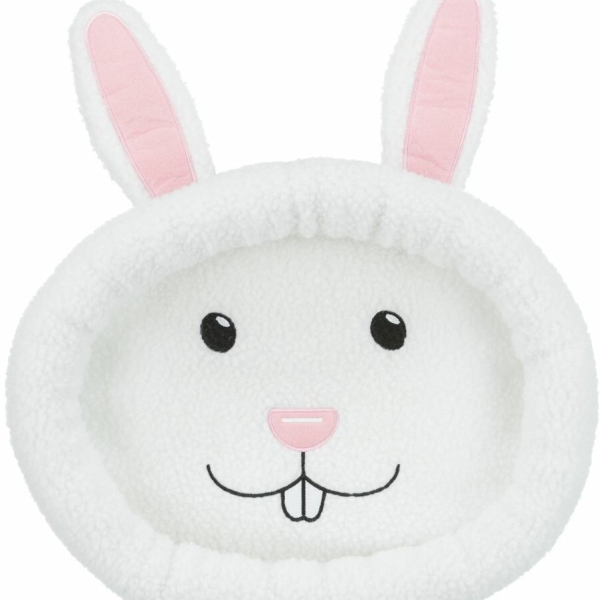 Pelíšek RABBIT pro králíky, ovál, 40 x 33 cm, bílá