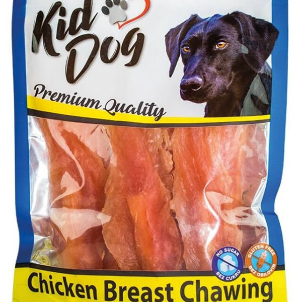 KIDDOG kuřecí prsa (lízátko) na buvolí tyčce