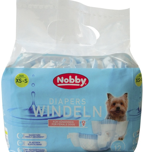 Nobby papírové pleny pro feny (12 ks)