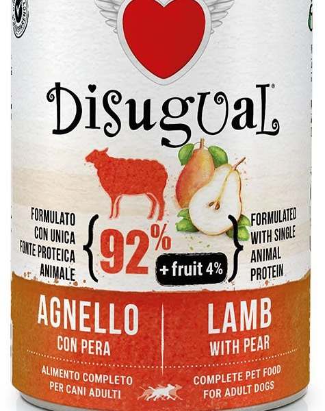 Disugual Fruit Dog Single Protein Jehněčí s hruškou konzerva