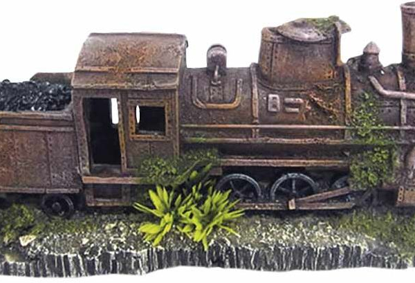 Nobby akvarijní dekorace zrezivělá lokomotiva 25,7 x 8,5 x 10,5 cm