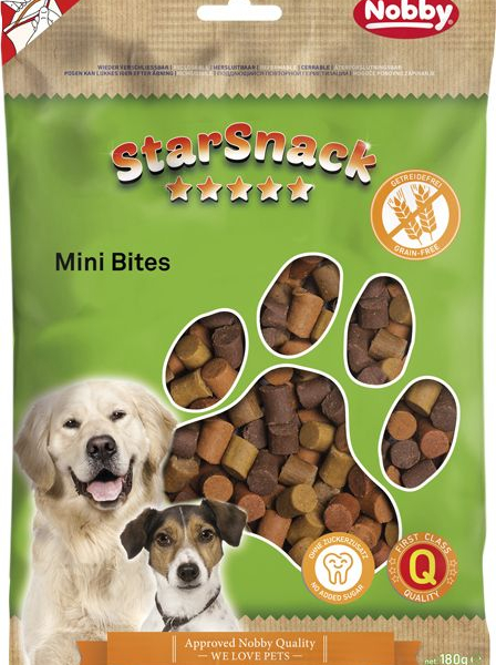 Nobby StarSnack Mini Bites GRAIN FREE pamlsky 180g