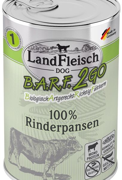 Landfleisch Dog BARF2GO Hovězí dršťky 400g