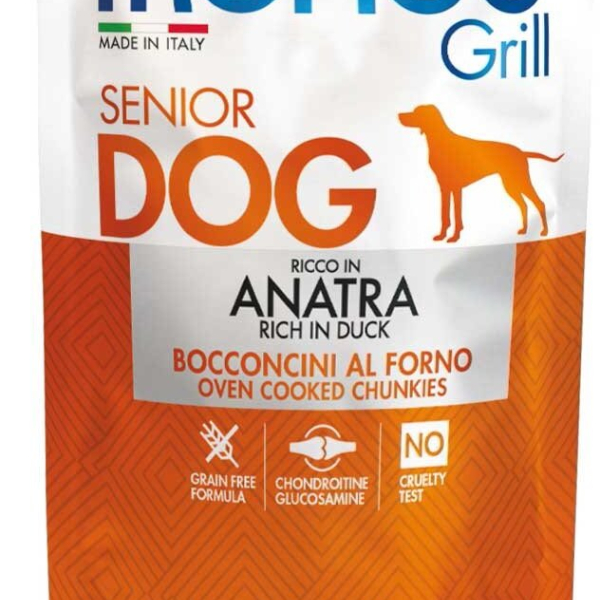 MONGE GRILL SENIOR kapsička kachní pro starší psy 100 g