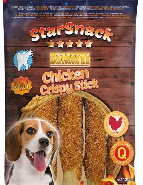 Nobby StarSnack BBQ pamlsky Kuřecí křupavé tyčinky 113g