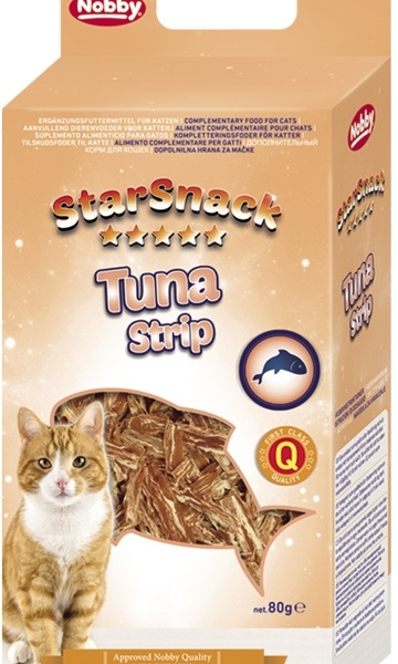 Nobby StarSnack TUNA STRIP tuňákové pamlsky 80g