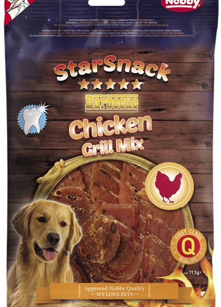 Nobby StarSnack BBQ Chicken Grill Mix pamlsky pro psy 113 g