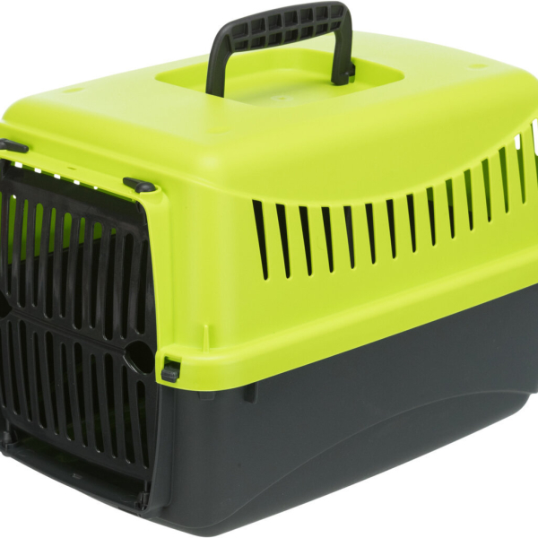 Transportní box CAPRI XXS: 26 x 25 x 39cm, max.do 4 kg - antracit/zelená