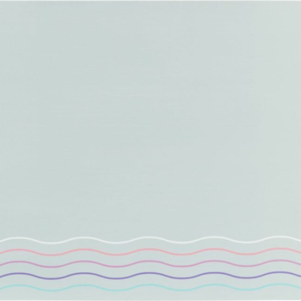 Prostírání pod misky WAVES, 44 x 28 cm, šedá / vlnky