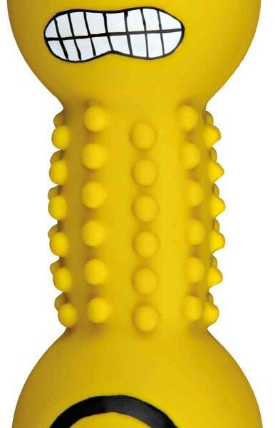 Latexová činka s obličejem, plněná, různé barvy 19 cm