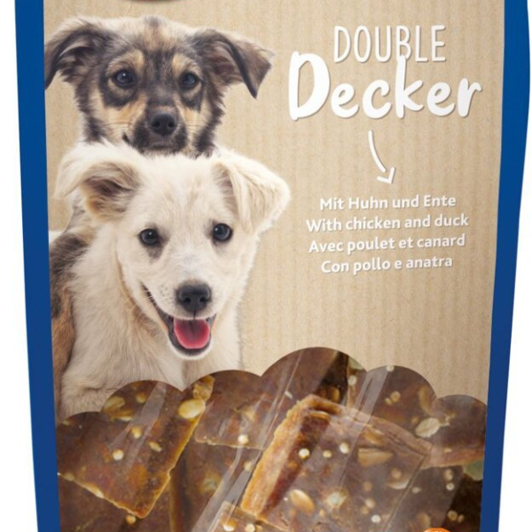 Double Decker, kostky s kuřecí m a kachním masem, 100 g