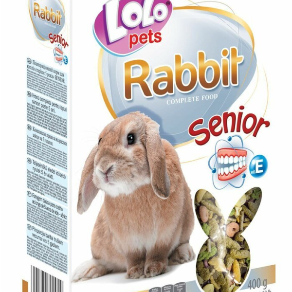 LOLO SENIOR kompl. krmivo pro starší králíky 400g krabička