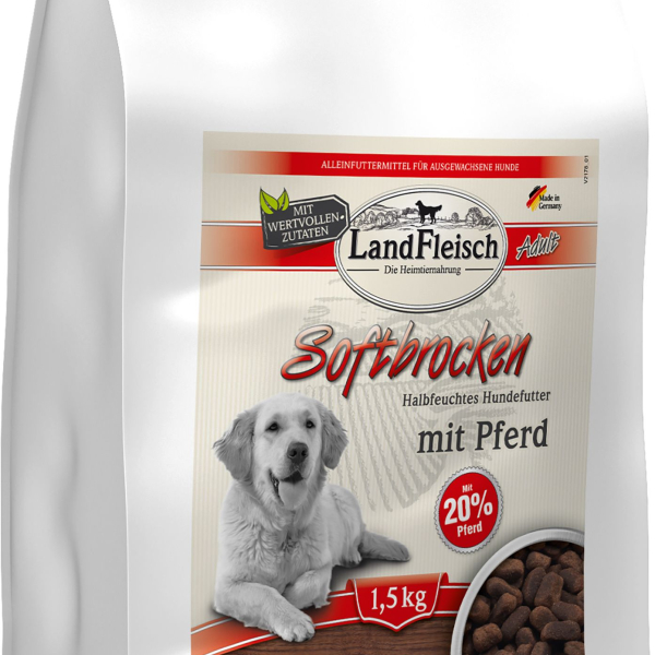 Landfleisch Dog Softbrocken Adult s koňským masem