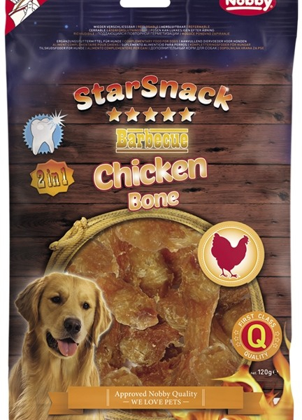 Nobby StarSnack BBQ Chicken Bone pamlsky pro psy 120 g