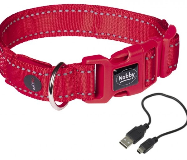 Nobby Flash Mesh LED svíticí obojek vel