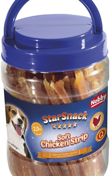 Nobby StarSnack pamlsek kyblík kuřecí pásky 450g