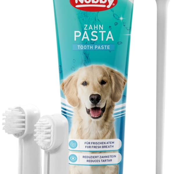 Nobby set zubní pasty a kartáčků pro psy 100g