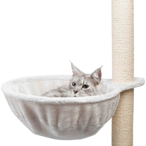 Náhradní odpočívadlo, plyšové lehátko XXL 45 cm max do 9 kg, světle šedé
