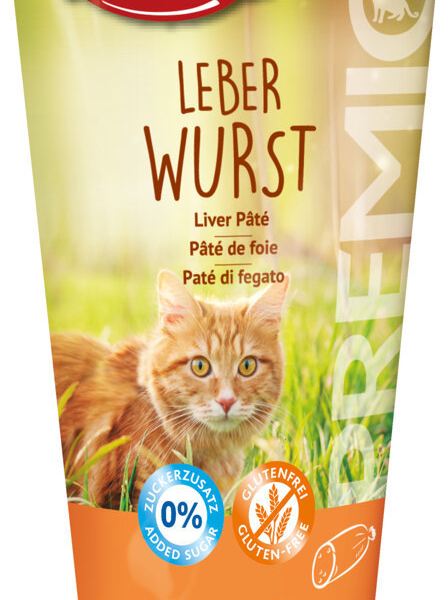 Premio Leberwurst - játrová paštika pro kočky 75g