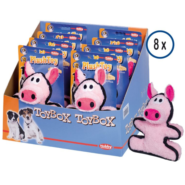 Nobby TOYBOX hračka čuník plyš 19cm 8ks