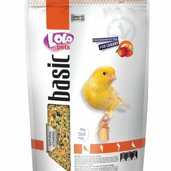 LOLO BASIC ovocné krmivo pro kanárky 600 g Doypack