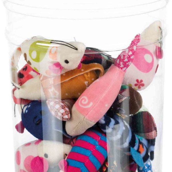 Myšky a rybičky plyš/látka 9-12 cm (1 ks)