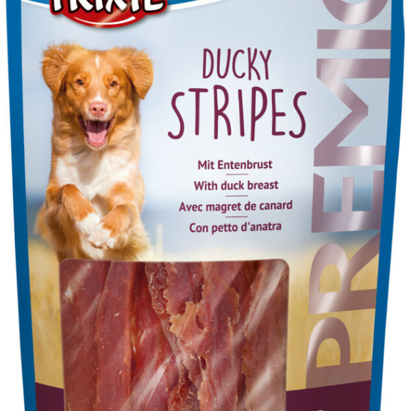 Premio DUCKY STRIPES Light - kachní maso 100g