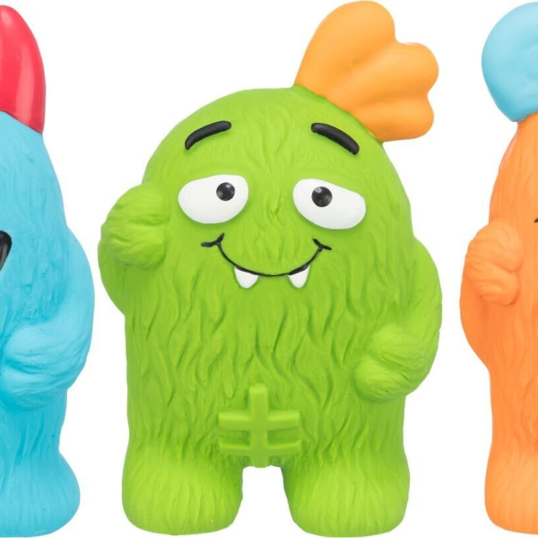 Příšerka, latexová hračka plněná, se zvukem, 10 cm