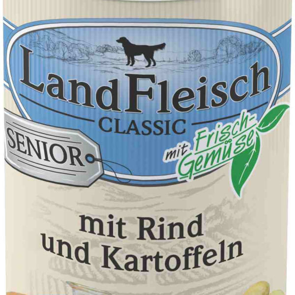 Landfleisch Dog Classic Senior hovězí s bramborem 400g