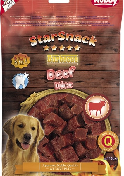 Nobby StarSnack Hovězí kostky pamlsky pro psy 113 g