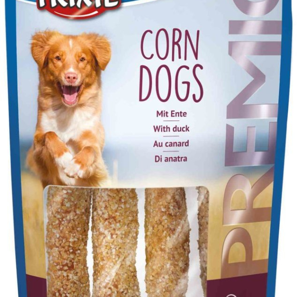Premio CORN DOGS kukuřice s kachním masem 4 ks/100 g